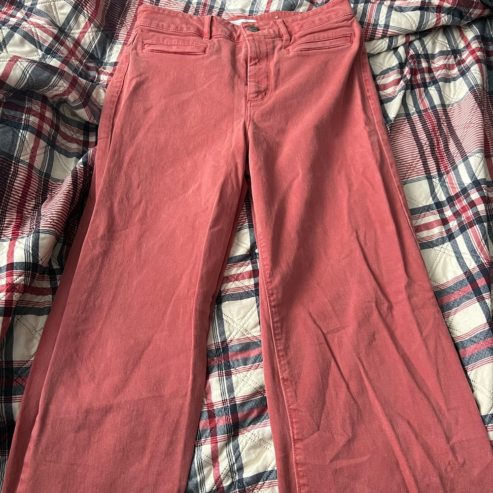 Pink Flared cut jeans